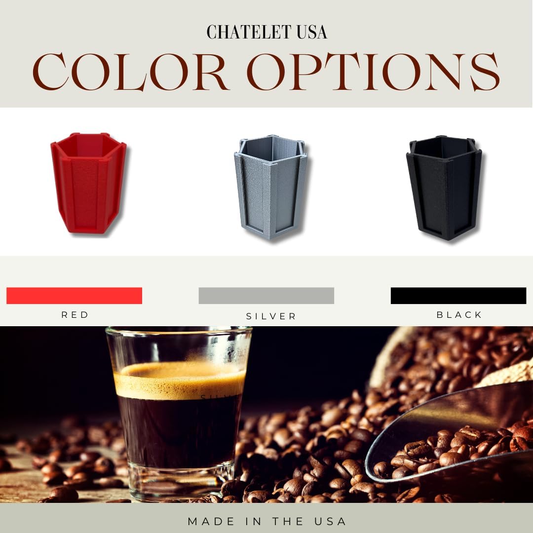 Espresso Coffee Pod Holder & Organizer | Espresso Capsule Kitchen Display Carousel | Holds 18 Pods | Made in USA (Black)