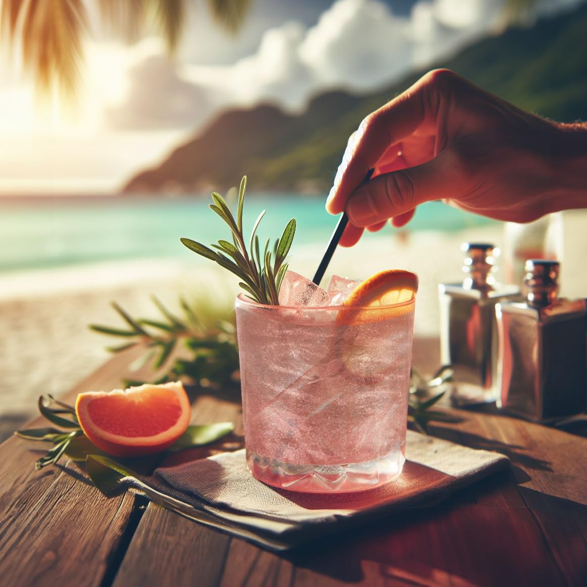 Bakell - Peach Tinker Dust (4g, 1x Mini Spray Pump) Edible Glitter for Food, Desserts, and Beverages!