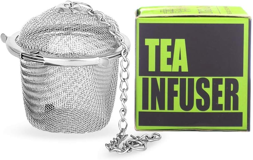 TGL Co. Stainless Steel Tea Infuser | Durable Teapot Green Tea Filter | Perfect for Loose Leaf Tea Brewing (Basket Infuser)