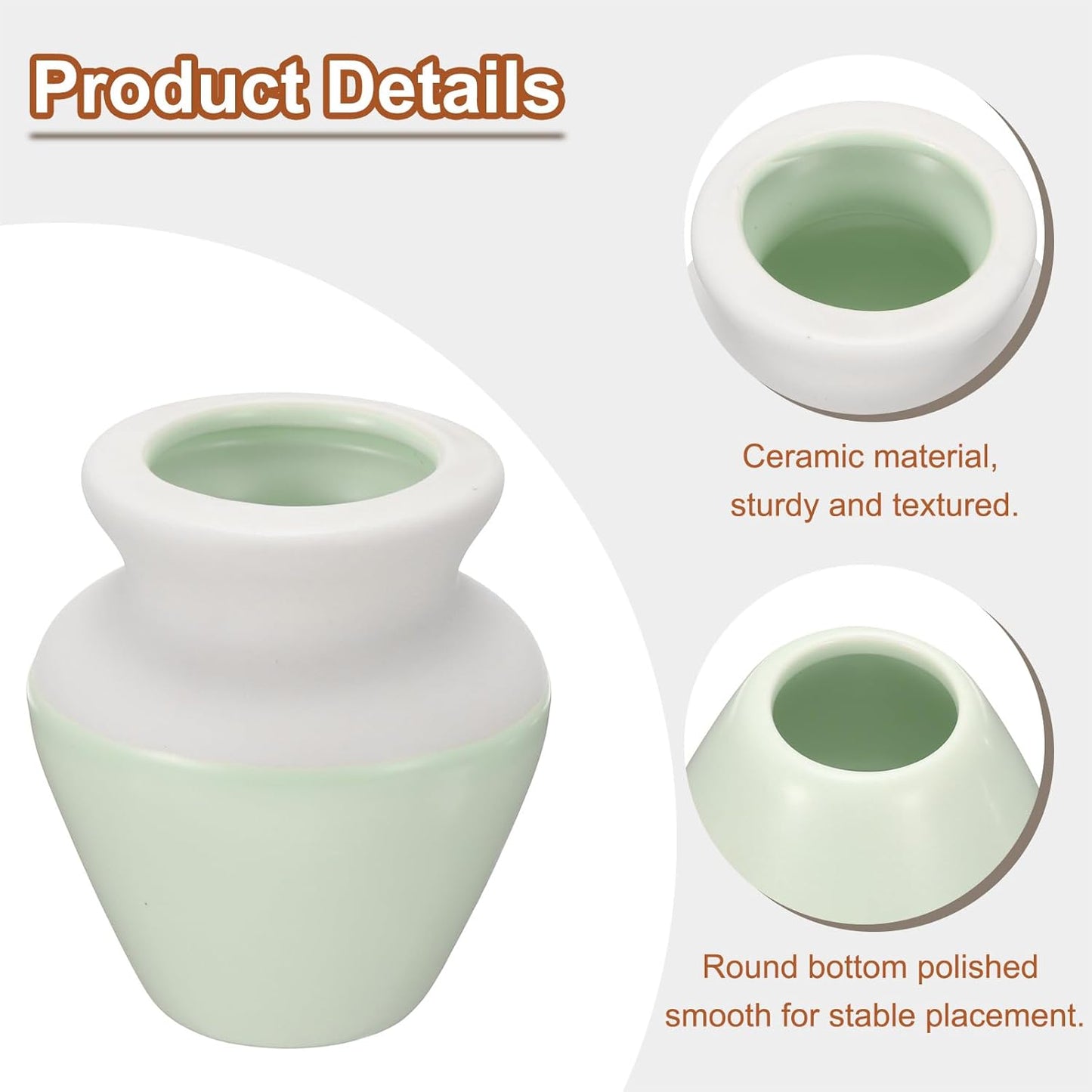 HARFINGTON Ceramic Chasen Stand 73mm Matcha Whisk Holder Teas Set Whisks Stand Traditional Matcha Tea Chasen Holder Tea Set Accessories for Tea Tasting, Green White