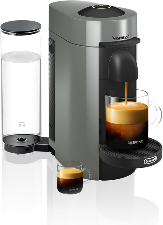 Nespresso Vertuo Plus Coffee and Espresso Maker by De'Longhi, Grey