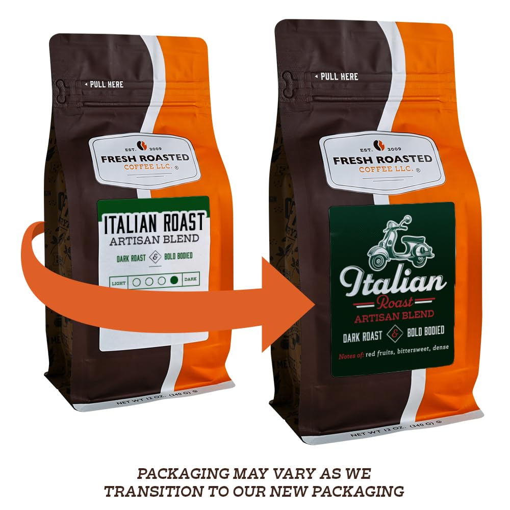 Fresh Roasted Coffee, Italian Roast, 2 lb (32 oz), Dark, Kosher, Whole Bean