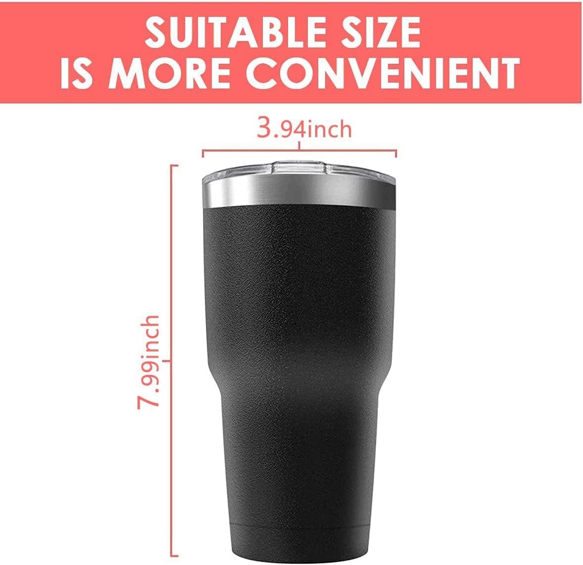 30oz Stainless Steel Travel Mug with Lid, 12 Pack Double Wall Vacuum Insulated Bulk Tumbler, Powder Coated Coffee Cup Suitable for Vehicle Cup Holders (Assorted Colors)