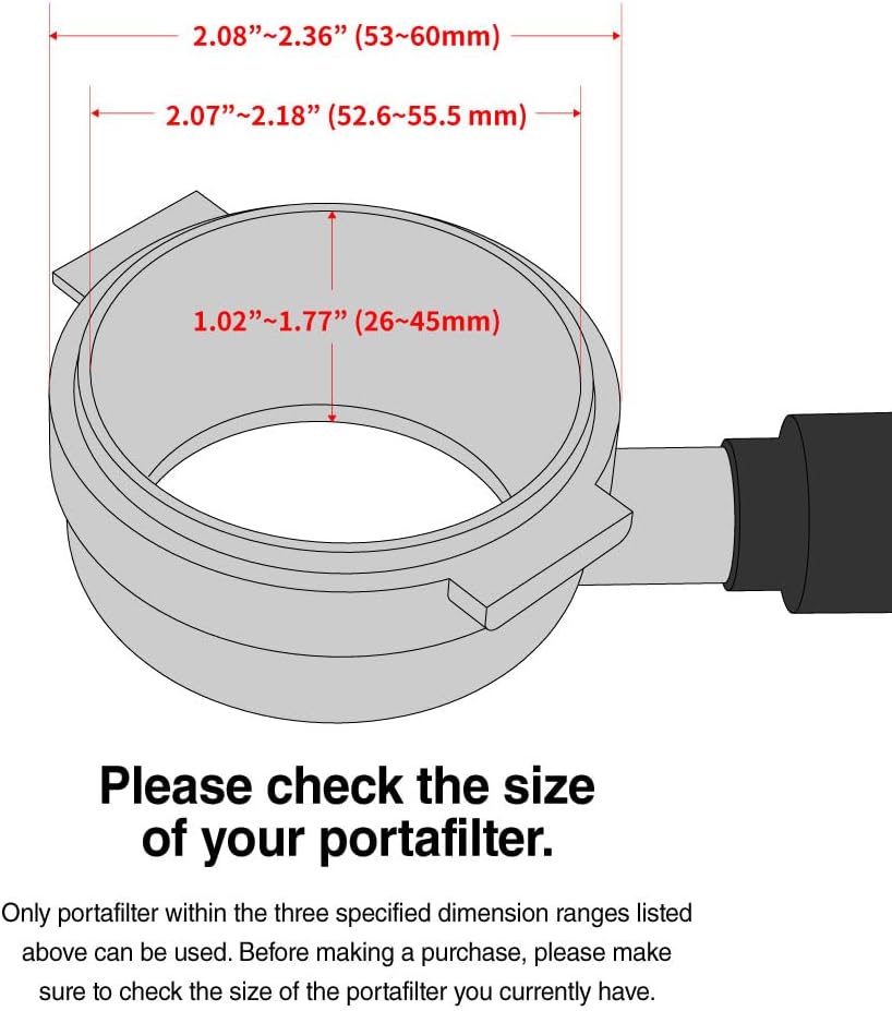 HUGH, by IMS 51 mm Precision Filter Basket Competition Series Coffee Filter Basket Stainless Steel Portafilter Basket, 14-18 grams compatible with Leverpresso H26