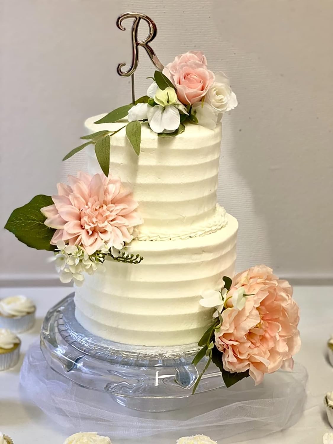 Siking Stainless Steel Cake Comb Metal Cake Scraper, Cake Buttercream Icing Smoother Edge Side Sculpting Decorating Tools (Large Scallop), SCC- 1-4