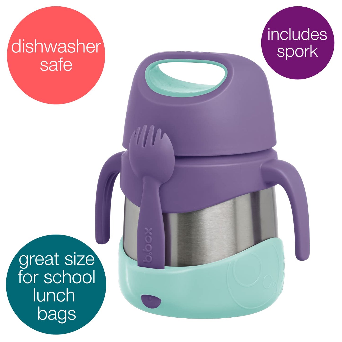 B.box Lilac Pop Insulated Food Jar, 1 EA