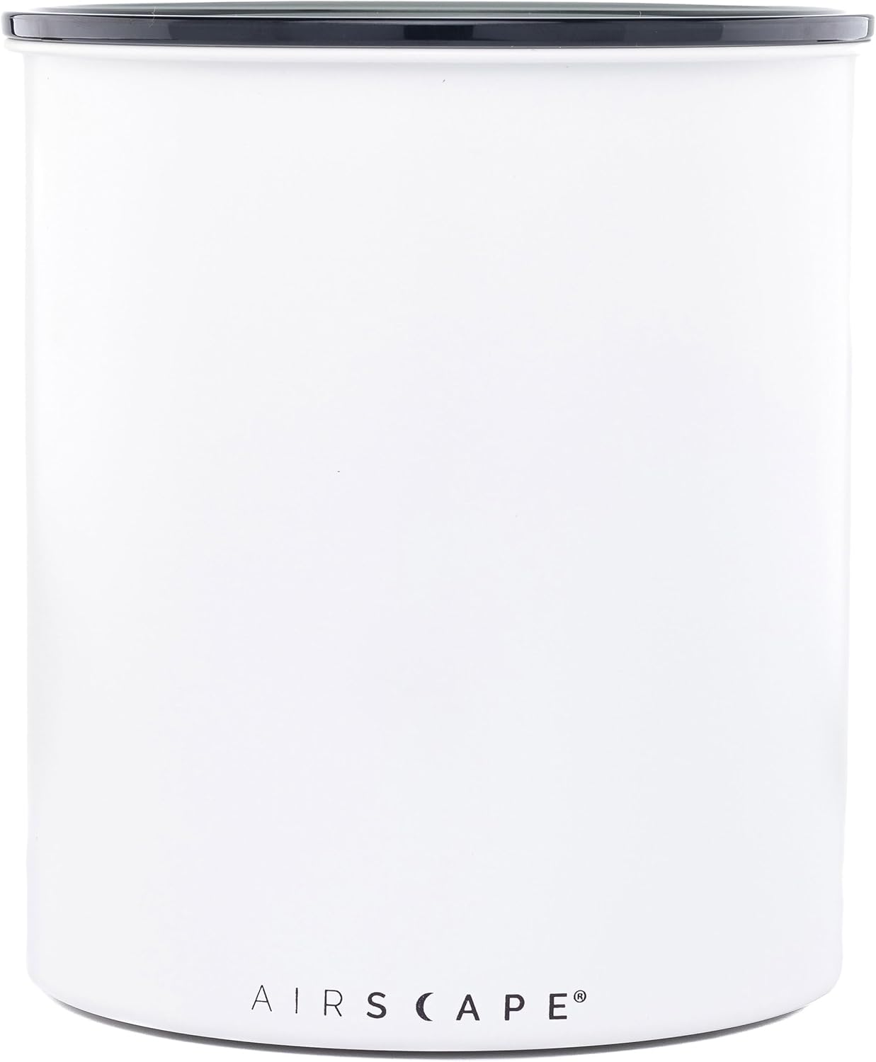AirScape Planetary Design Kilo Coffee Storage Canister - US Patented Inner Plunger Lid Removes Excess Oxygen - DON'T buy airtight, BUY AIR-LESS - Holds 2.2 lbs Coffee Beans - (Matte White)