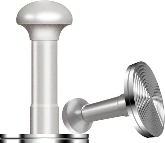 53.3mm Espresso Tamper - Premium Barista Coffee Tamper with Aluminum Handle and Stainless Steel Base, Compatible with Breville Barista Express 54mm Portafilter Basket (Gun Metal)