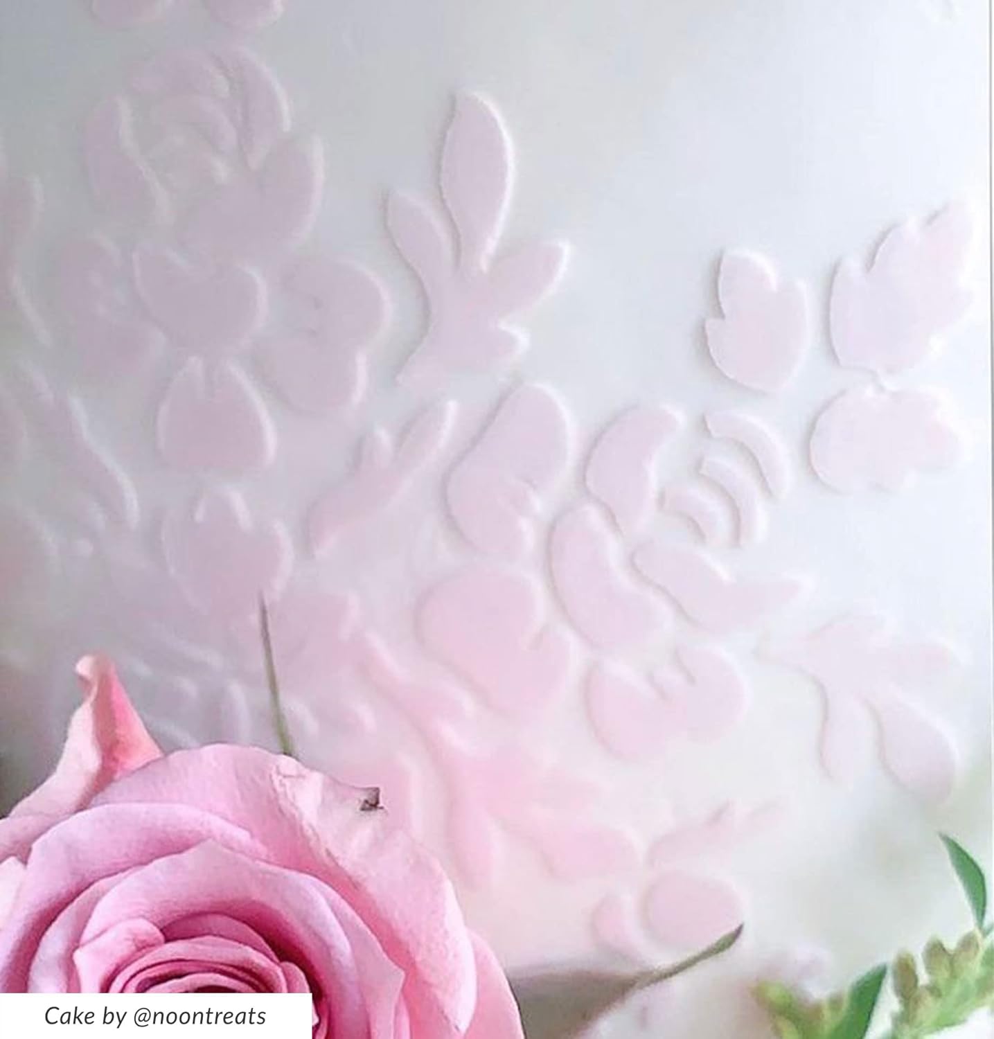 Cake Decorating Stencil for Tall Buttercream Cake, Royal Icing, Ganache, Paint, Airbrush (Poise)