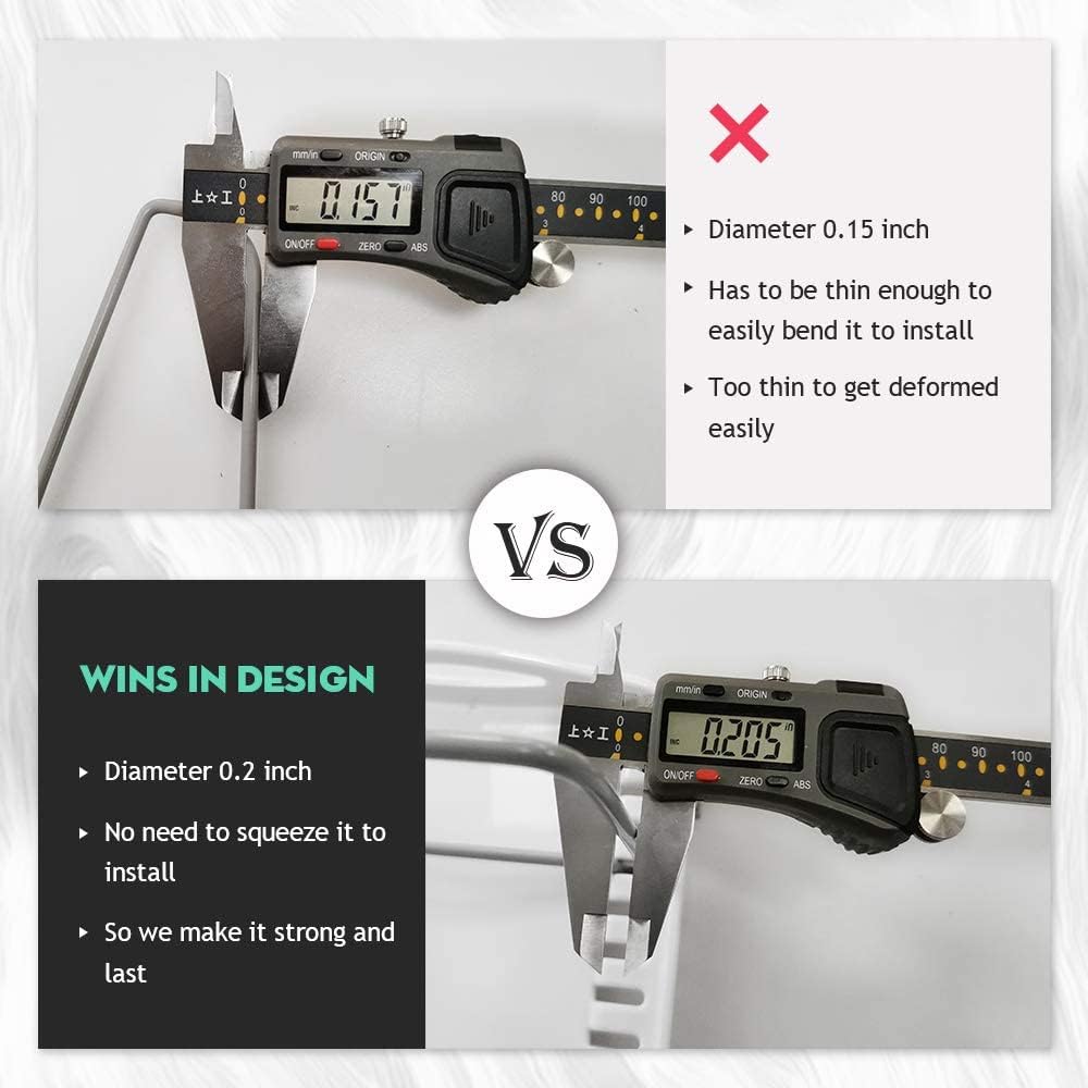 EVERIE Adjustable Bakeware Organizer Pot Lid Holder Rack for Pots, Cake Molds, Cutting Boards, Mats, Cookware, GS02SS, 7.7'' Deep by 12.6'' to 21.5'' Wide