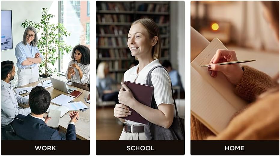 &And Per Se Lined Journal Notebook, 160 Pages, A5 5.7 x 8 inches College Ruled Thick Paper Notebook Journals for Writing, Hardcover Notebooks for Women Men Office School (1 Pack, Chocolate)