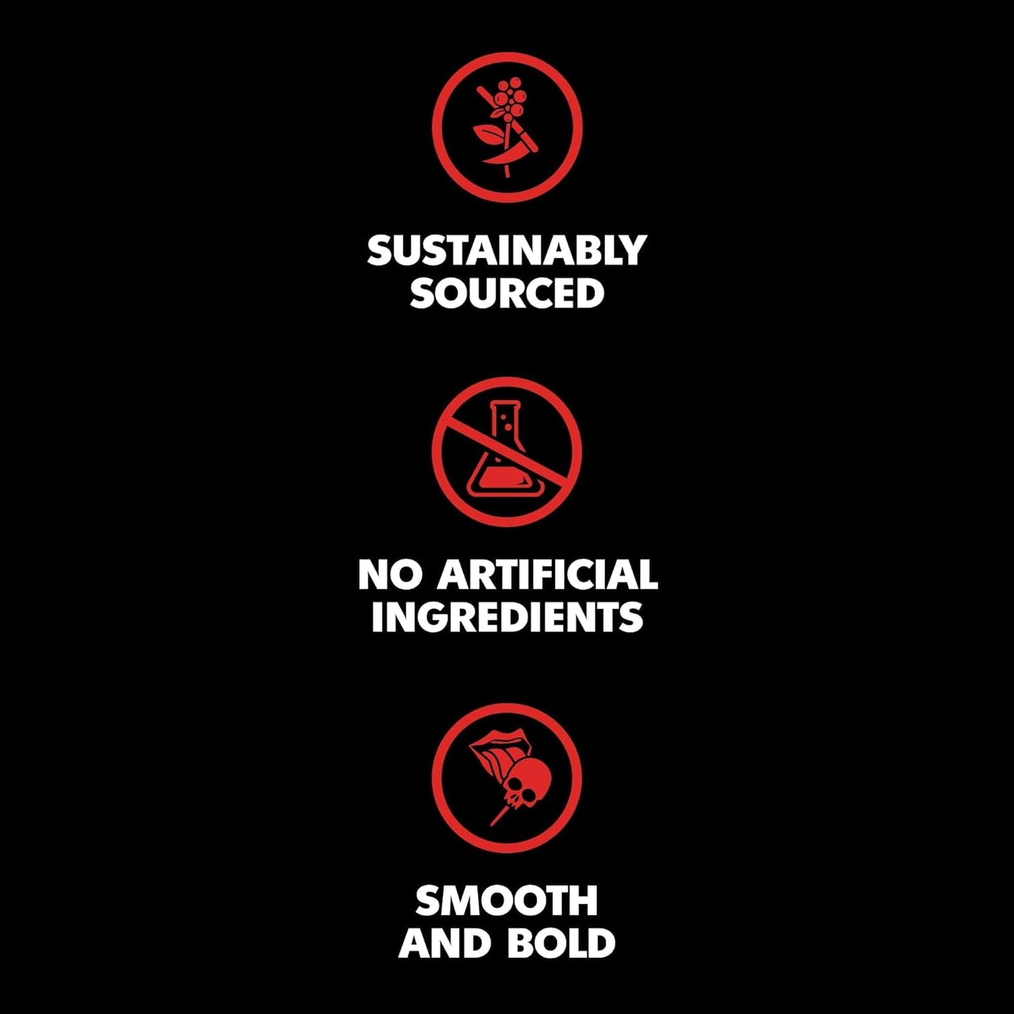 Death Wish Coffee, Organic and Fair Trade Dark Roast Ground Coffee, 16 oz