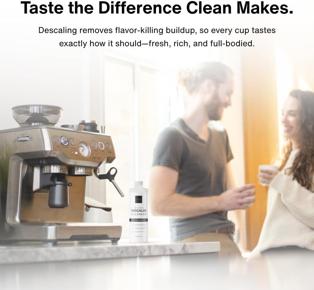 CREMA Coffee Products – Coffee Machine Descaler & Cleaner – Compatible with All Machines - 32 fl oz (8 uses)