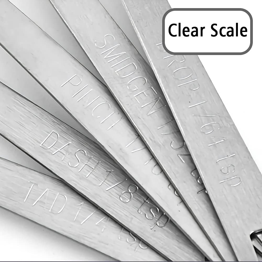 2PCS 1/5 Teaspoon(1/5tsp, 1ml) Single Tiny Measuring Spoon, Small Individual Stainless Steel Measure Spoons Only