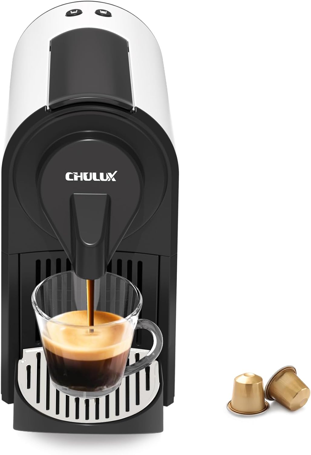 CHULUX Mini Espresso Pod Machine for NS Original Capsule, 20 Bar Single Serve Expresso Coffee Maker, 1400W