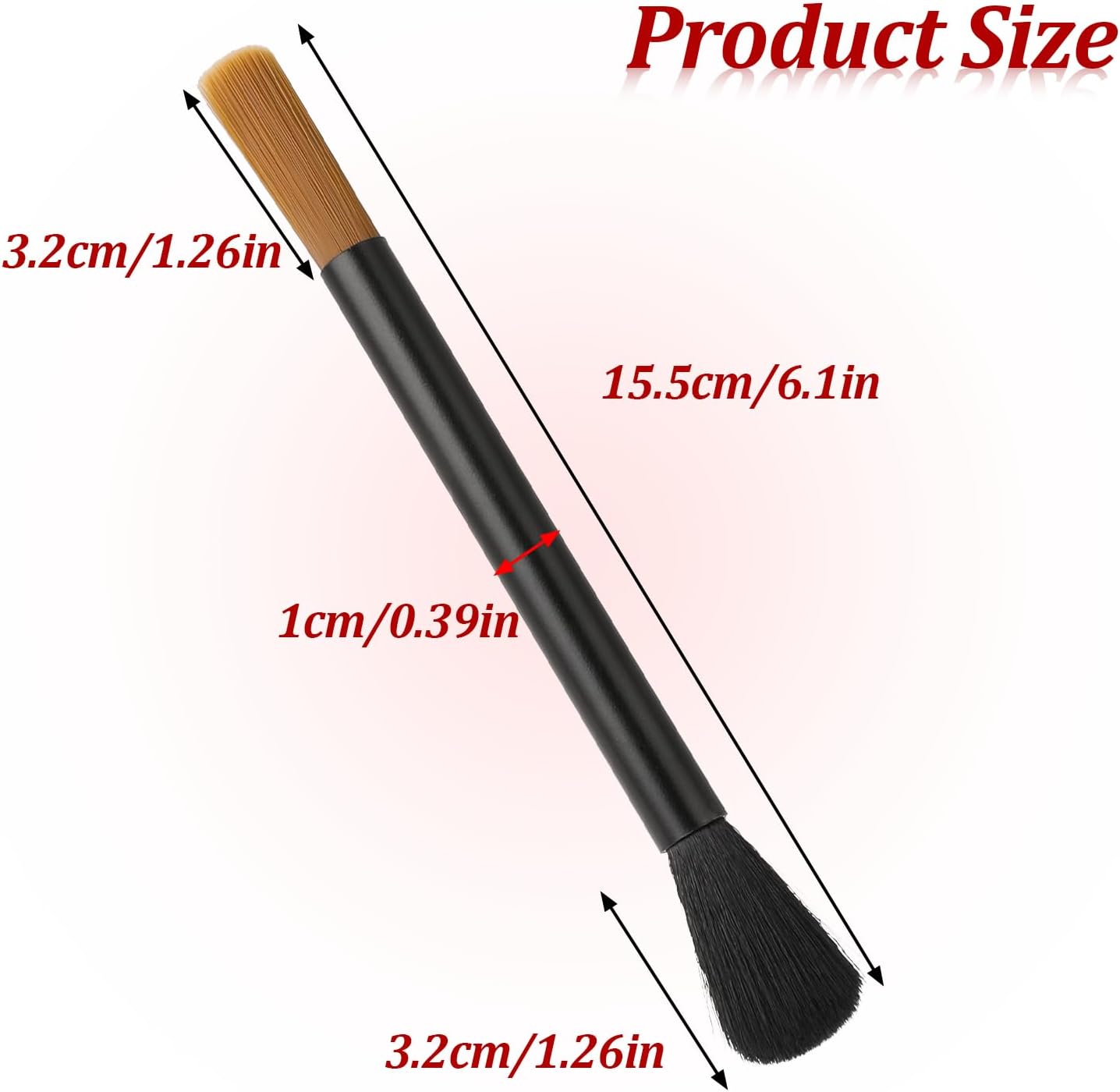 Dual Heade Coffee Grinder Brush, Espresso Machine Cleaning Brush Coffee Pot Brush Professional Coffee Grinder Brush Coffee Bar Brush Nylon Barista Brush Tools for Coffee Machine Toaster Cleaning