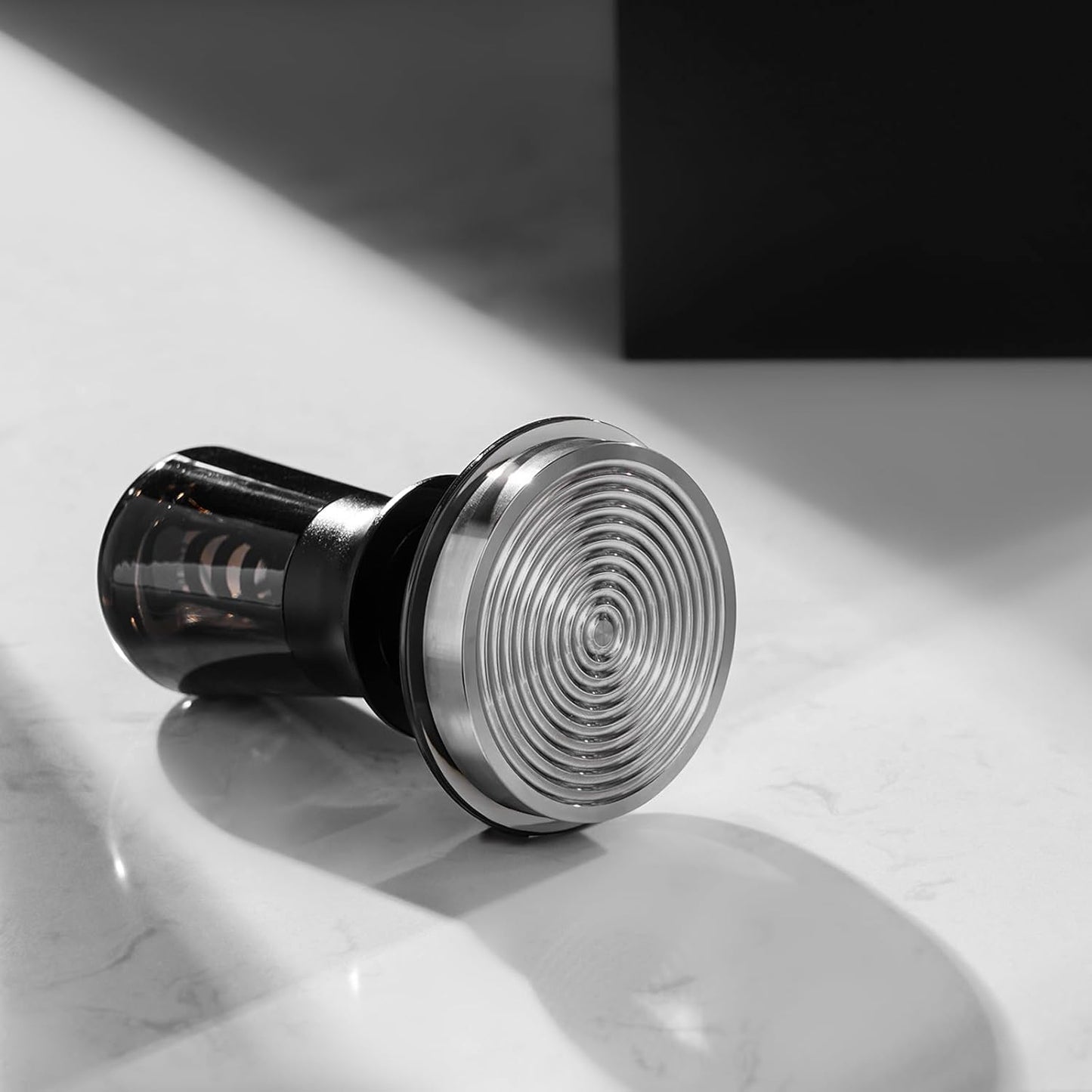 IKAPE 53.3MM Semi-Transparent Coffee Tamper for Espresso, Spring Calibrated with Flat Premium Stainless Steel Base, Suitable for 54mm Breville Bottomless Portafilters(New Upgrade)