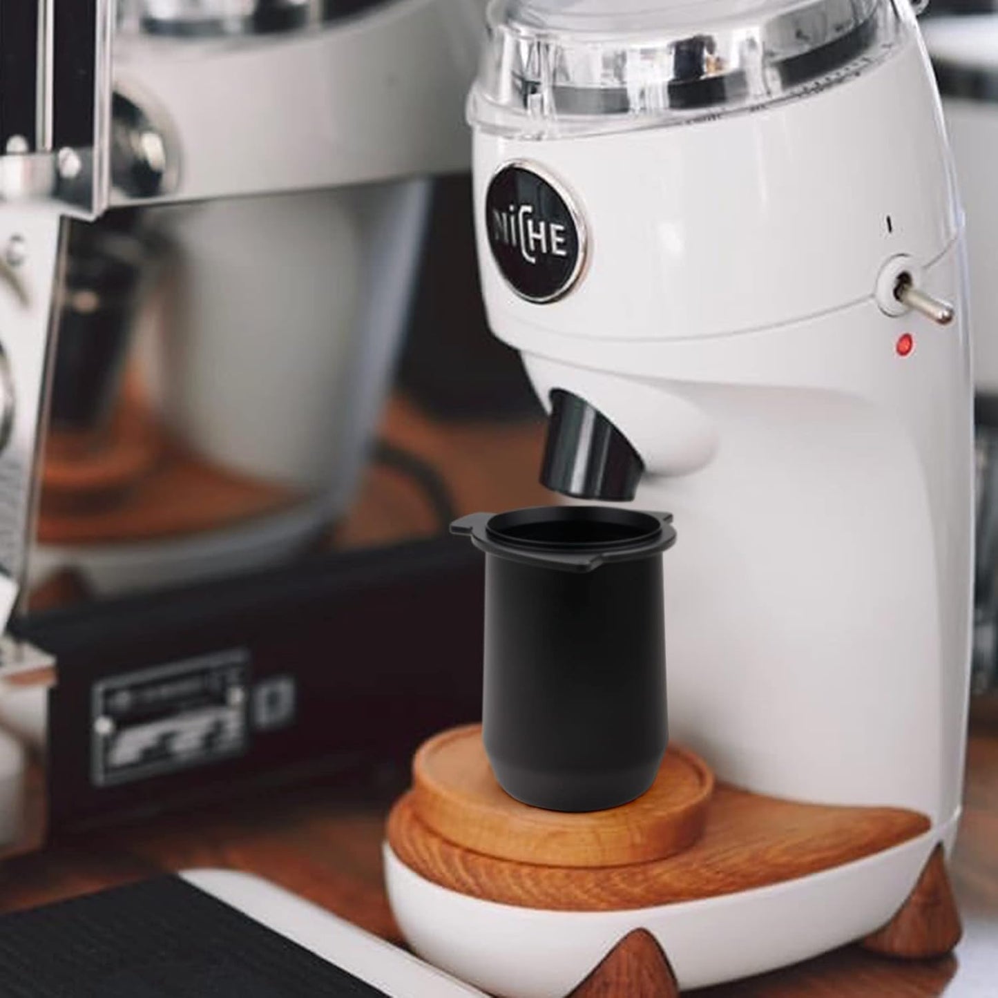 FIRJOY 54mm Dosing Cup Compatible with Breville Barista Express and 54mm Breville Portafilters (Black)