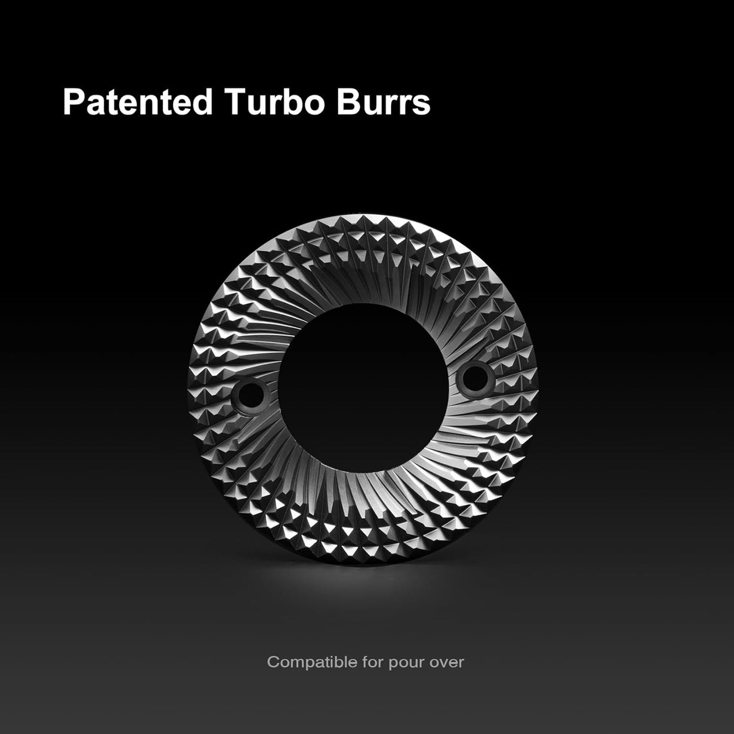 TIMEMORE Sculptor 078 Turbo Burr Coffee Bean Grinder, Electric Grinder with Stepless Coarseness Adjustment, Only Suitable for Pour over - Black