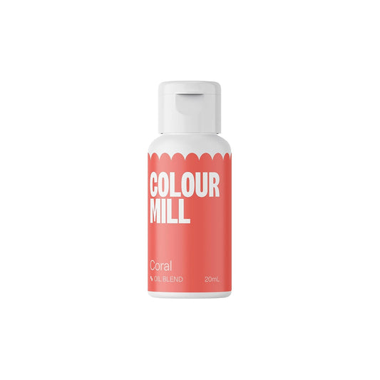 Colour Mill Oil-Based Food Coloring, 20 Milliliters Coral