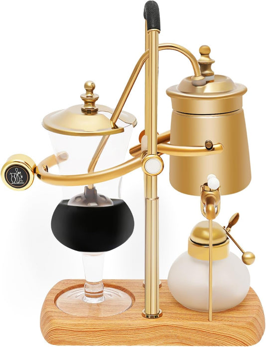 Belgian/Belgium Luxury Royal Family Balance Syphon Coffee Maker, Elegant Design Retro-Style Siphon Brewer