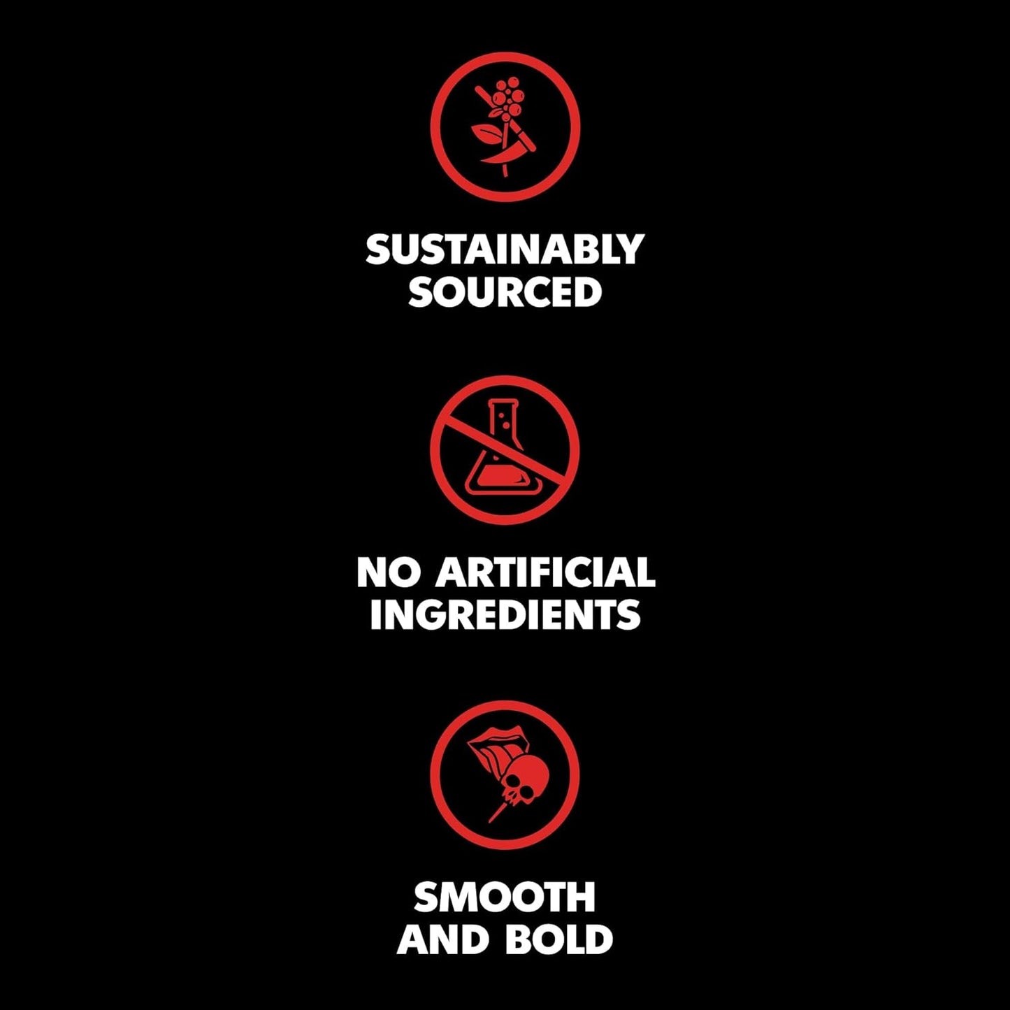 Death Wish Coffee Dark Roast Grounds -16 Oz, 2 Packs of Bold & Intense Blend of Arabica & Robusta Beans - USDA Organic Ground Coffee - Pack of 2