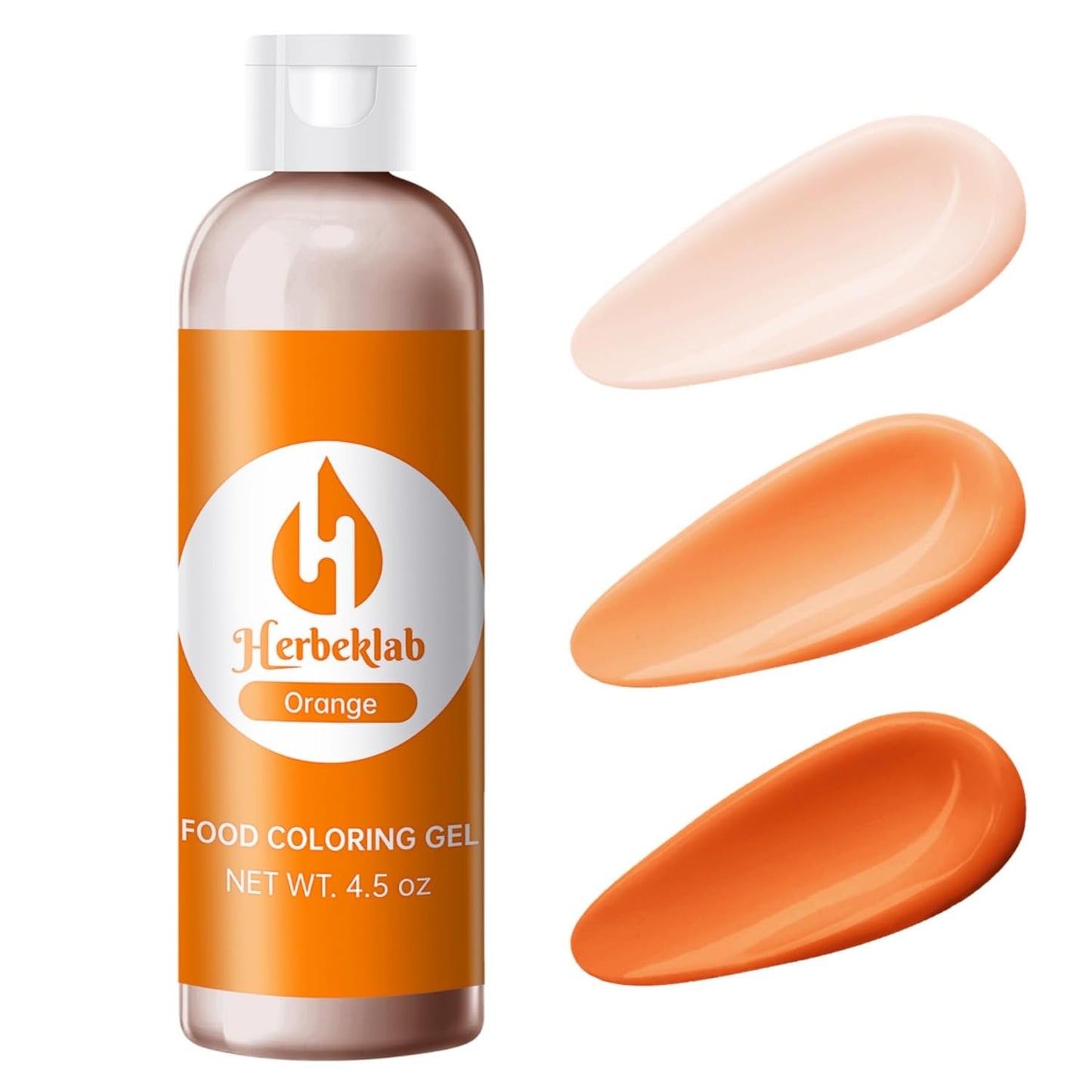 Orange Gel Food Coloring 4.5 oz Professional Grade Orange Food Dye Concentrated Gel Food Coloring for Icing Baking Cake Decorating Cookie