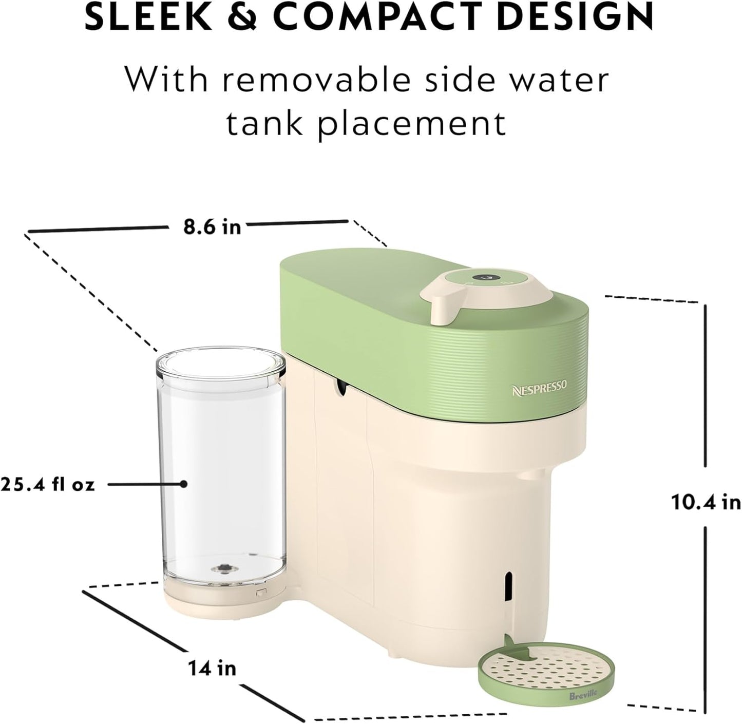 Nespresso Vertuo Pop+ Summer Limited Edition by Breville, Pistachio