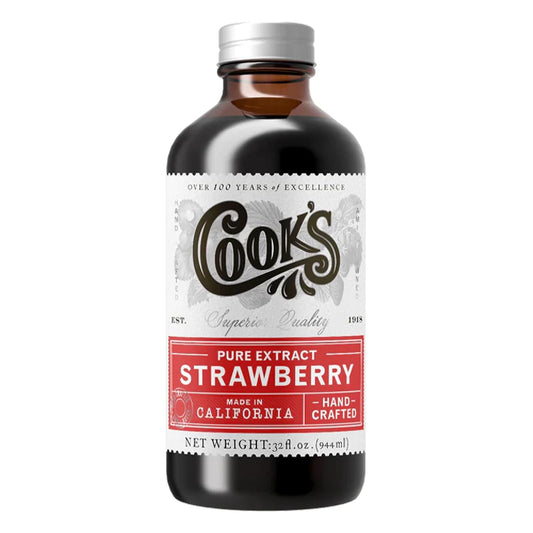 Cook's, Strawberry Extract for Baking, Preserves, Syrup, Cookies, Cakes, 32 oz
