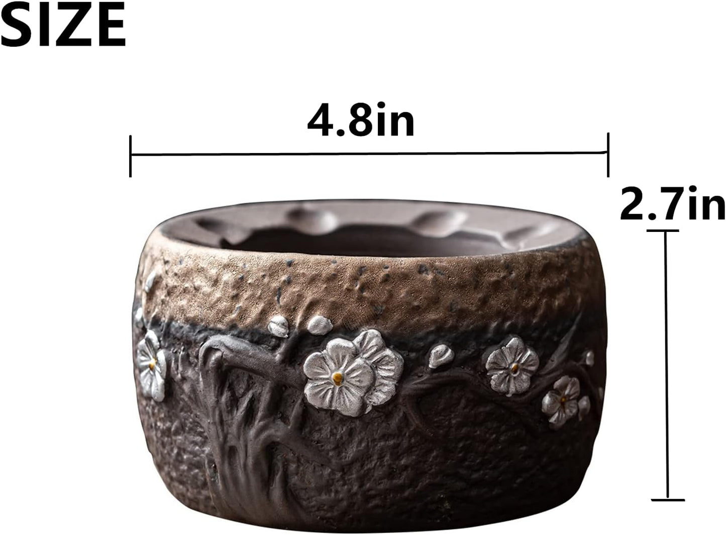 Teapot Warmer Matte Classic Retro Ceramic Universal Tea Warmer Stand Set with Candle Holder Japanese Style for Warming Tea, Coffee and Milk etc.