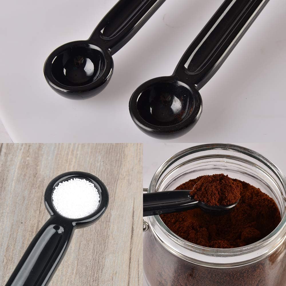 Espresso Machine Cleaning Brush Tool - CAFEMASY Pack of 2pcs Espresso Grouphead Coffee Cleaning Brush with Spoon and 2pcs Replacement Nylon Bristles Head