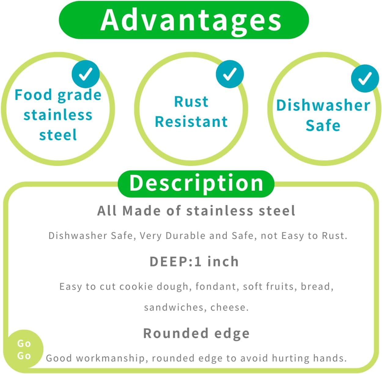 Back to School Cookie Cutter Set-4 Piece-Bag, Book, Apple, Pencil Fondant Biscui Cutters