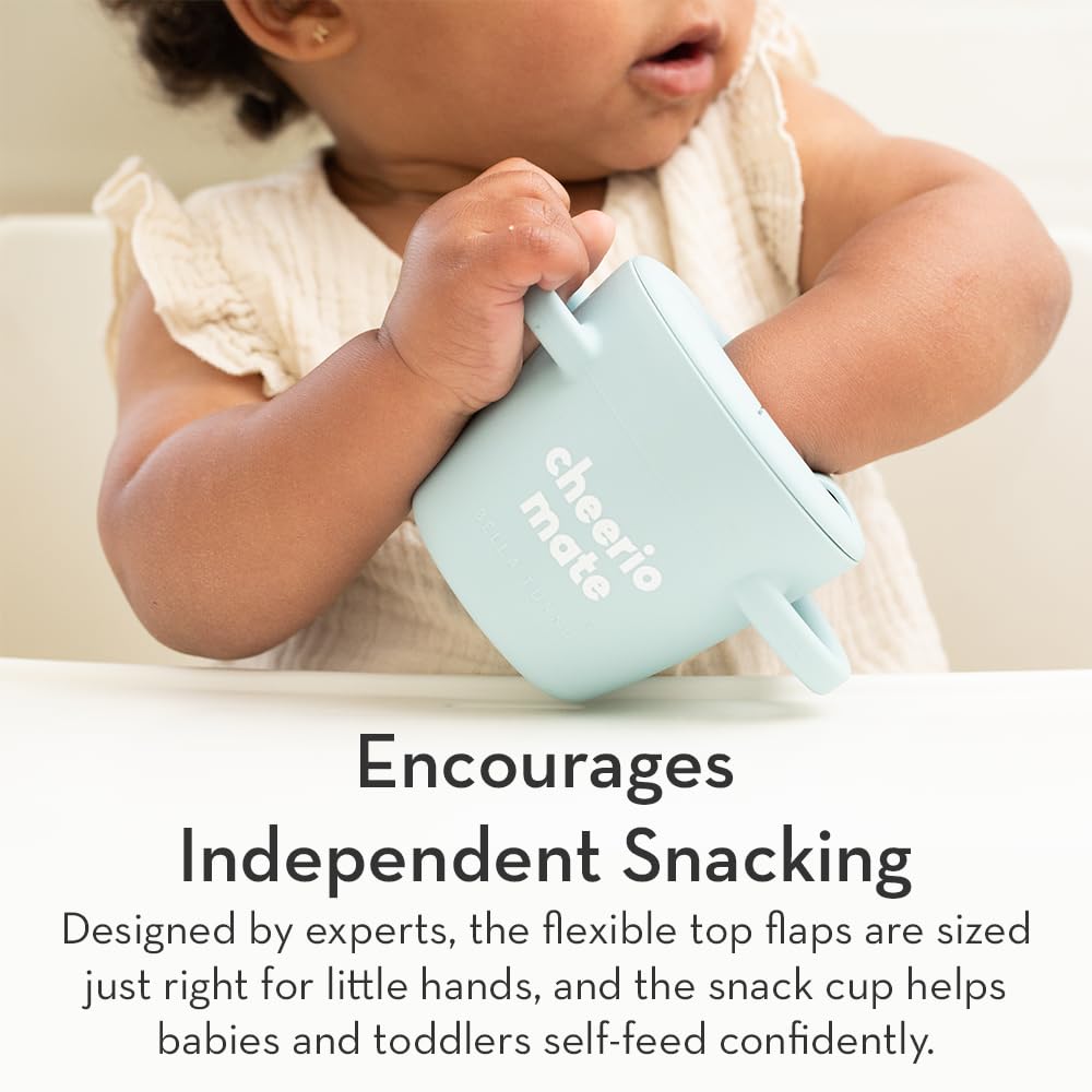 Bella Tunno Snack Cups for Toddlers, Silicone Spill Proof Food Container with Lid, Babies & Kids 6-12 Months, Baby Got Snacks