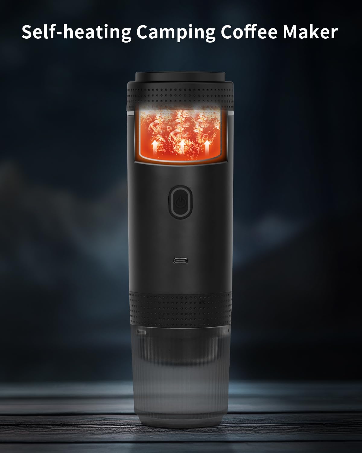 Portable Electric Espresso Machine, Car Coffee Maker for Travel Camping, Battery Powered Coffee Brewer Compatible with Ground Coffee & NS Capsules, Black