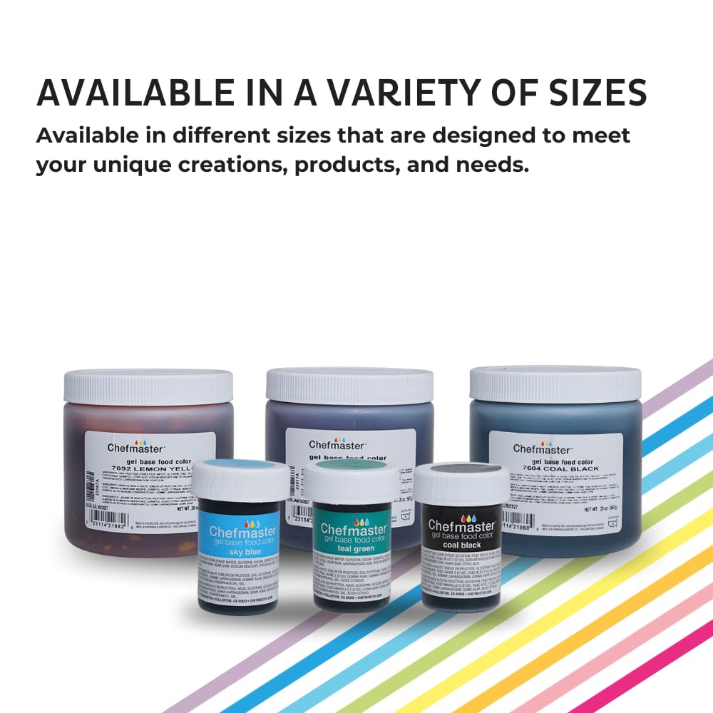 Chefmaster Tulip Red Gel Food Coloring | Vibrant Color | Professional-Grade Dye for Icing, Frosting, Fondant | Baking & Decorating | Fade-Resistant | Easy-to-Use | Made in USA | 20 oz