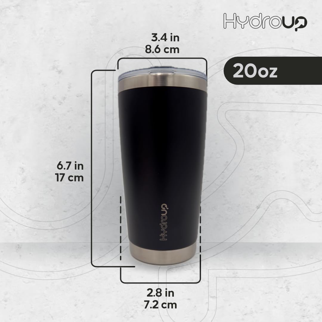 20 oz Tumbler Cup | Stainless Steel Insulated Coffee Mug with Lid | Coffee Travel Mug & Iced Coffee Cup | Leakproof Coffee Tumbler | BPA-Free Insulated Tumblers