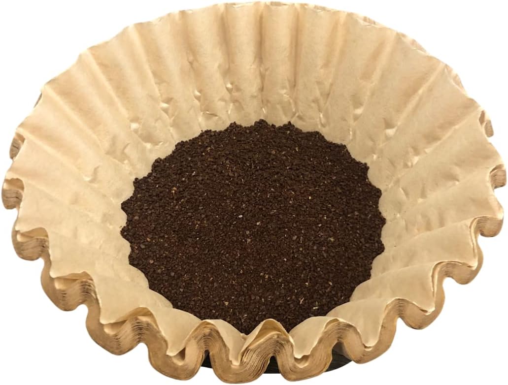 Extra Large Coffee Filters 12, 13, 14, 15, 16 Cup Basket for Commercial, Domestic Coffee Maker Extra High Extra Wide, Anti ground, Flattened Diameter 9.75" (200)