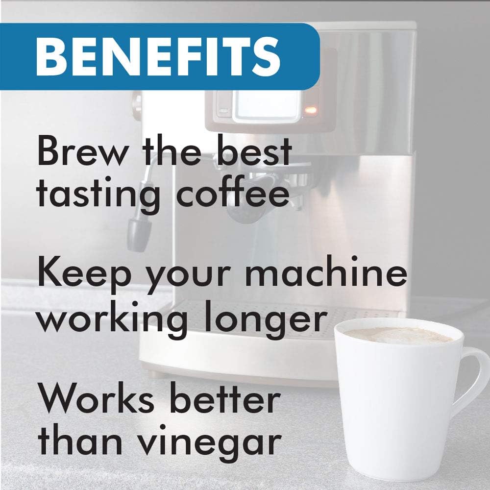 Descaler (2 Uses Per Bottle) - Universal Descaling Solution for Keurig, Nespresso, Delonghi and All Single Use Coffee and Espresso Machines - Made in the USA