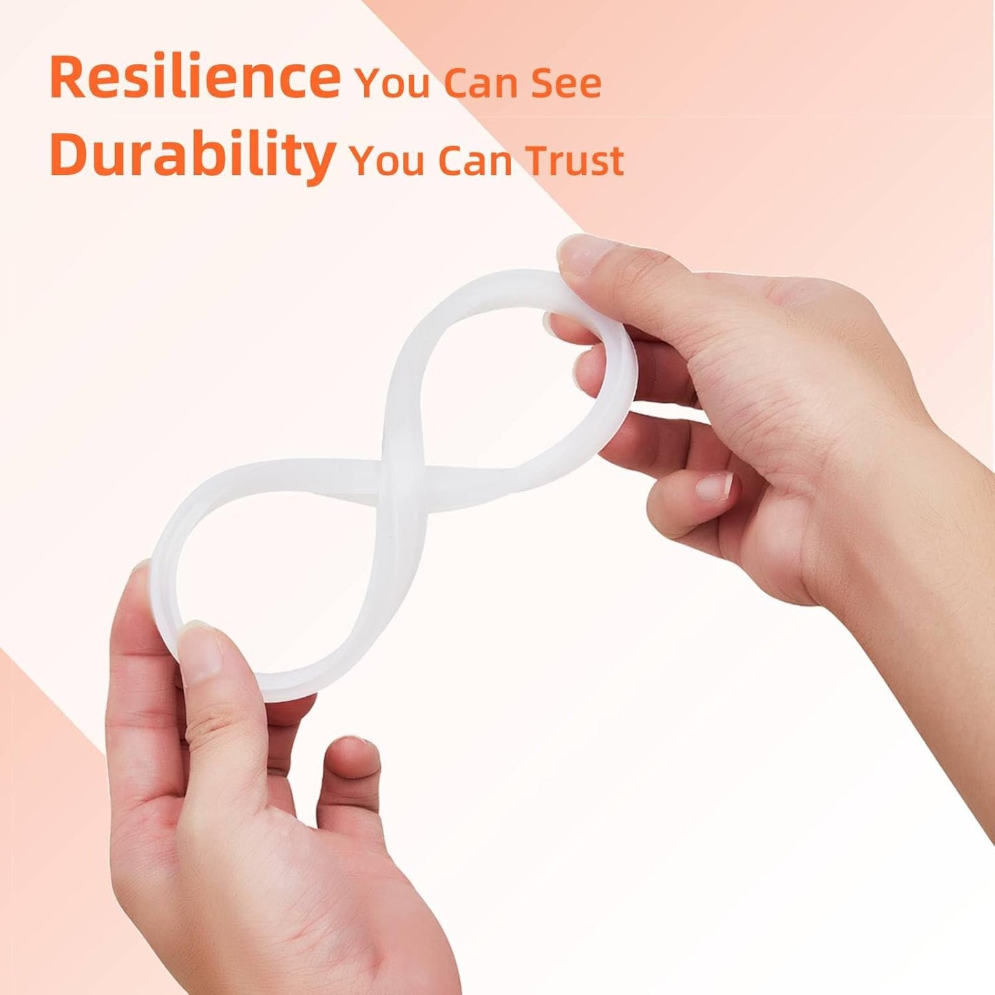 2-Pack Sausage Stuffer Gasket Replacement, 4.83-inch Food-Grade Silicone O-Ring Seal for 3L 5L 7L Vertical & Horizontal Sausage Makers, Compatible with Hakka Brothers, V-evor, Weston