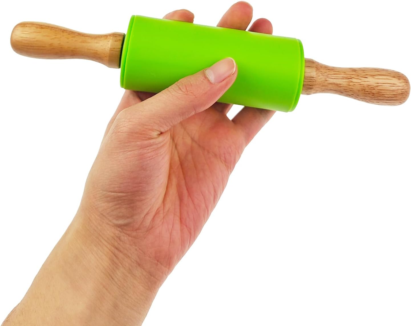 18 Pack Small Rolling Pin for Kids, 9 Inch Kids Rolling Pin for Home Kitchen (6 colors)