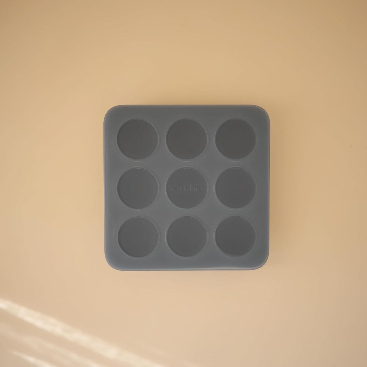 mushie Silicone Baby Food Freezer Tray with Lid | 9 Cups x 1.5oz | BPA Free Storage Container (Tradewinds)