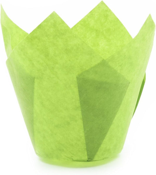 Green Mini Tulip Baking Cups, 250pcs