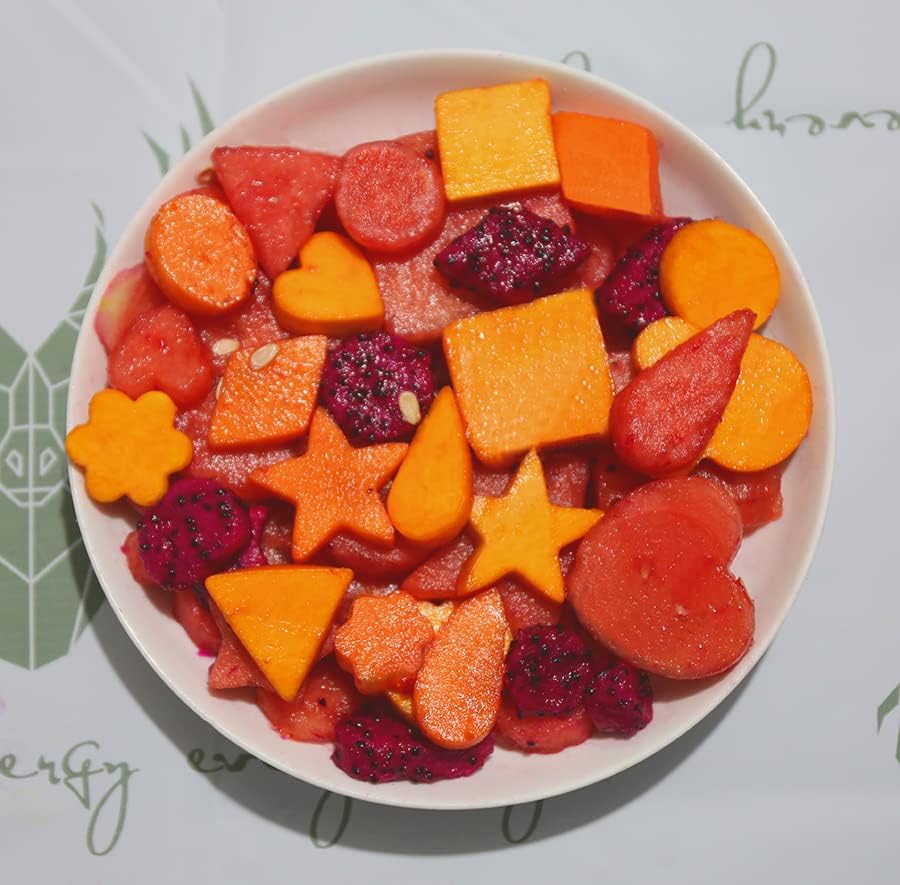 Mini Cookie Cutters Set- Small Heart Star Flower Round Square Hexagon Oval Diamond - 30Pcs Stainless Steel Cookie Cutters - Polymer Clay Cutters Mini Fruit Cutter Small Biscuit Cookie Cutters for Kids