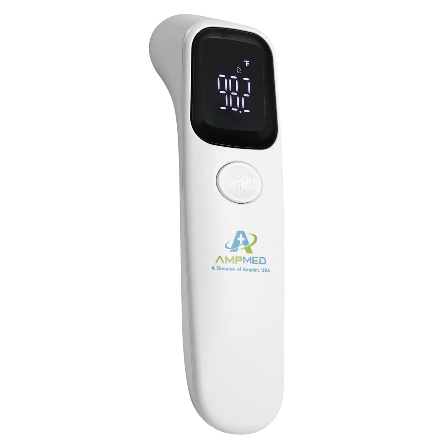 Amplim Forehead Thermometer | No-Touch, FDA-Cleared, Medical-Grade Infrared | 1-Second Read with Audible Fever Alert | Accurate Digital Infrared Thermometer for Adults, Kids, Baby