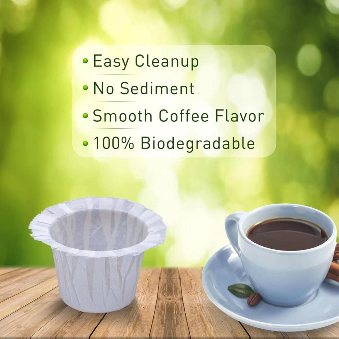 600 Count Coffee Paper Filters Compatible with Keurig Single Serve 1.0 and 2.0, Fits All Brands Reusable K Cup Filters