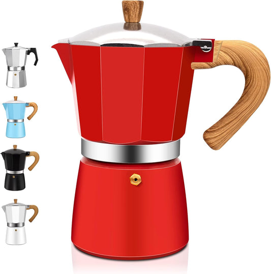 12 Cup Aluminum Espresso Stovetop Moka Pot Express Coffee Maker Percolator Italian Classic Mocha Coffee Machine for Italian and Cuban Cafe Brewing for Home & Camping 600ml 20oz