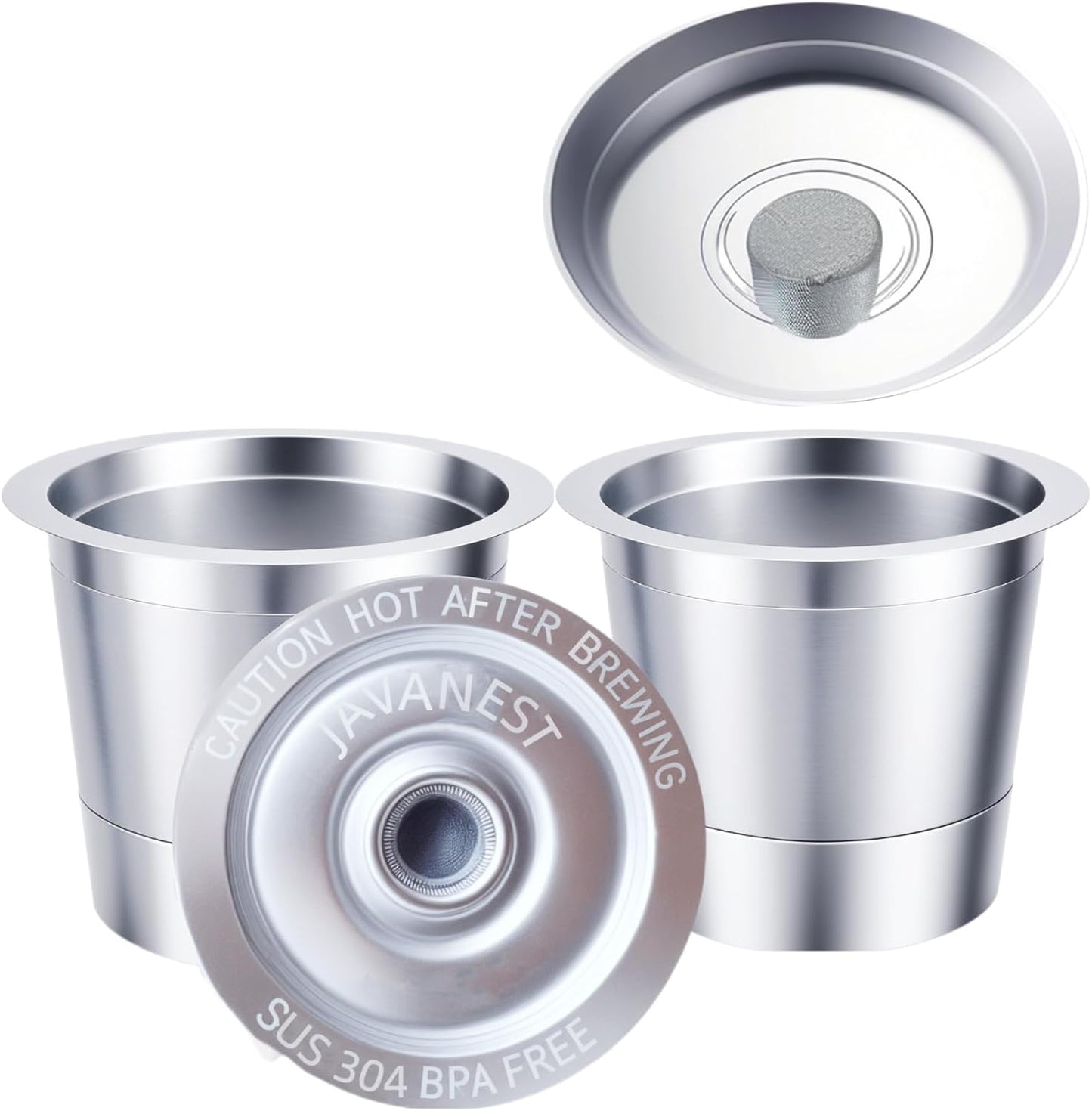 2 Pack Reusable K Cups for Keurig, Stainless Steel Reusable K Pods Coffee Filter, Refillable K Cups Compatible with Keurig 1.0