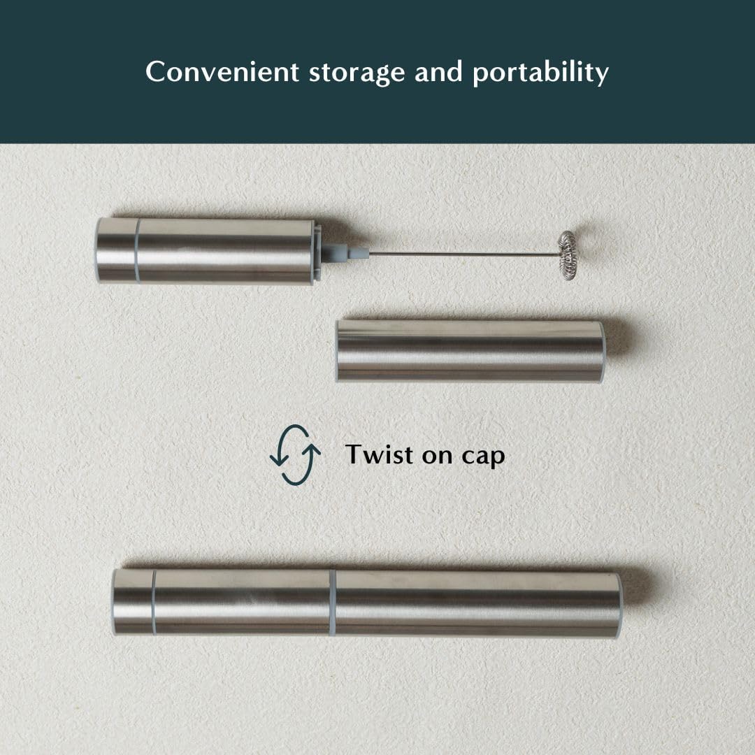 Naoki Matcha Electric Matcha Whisk and Milk Frother with Single and Double Frother Head Set - Barista Style Preparation for Matcha Green Tea & Lattes