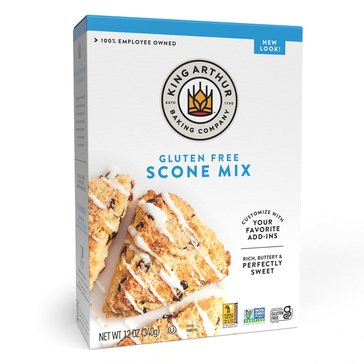 King Arthur Baking Company Gluten-Free Scone Mix 12 oz., Breakfast Mix, Non-GMO