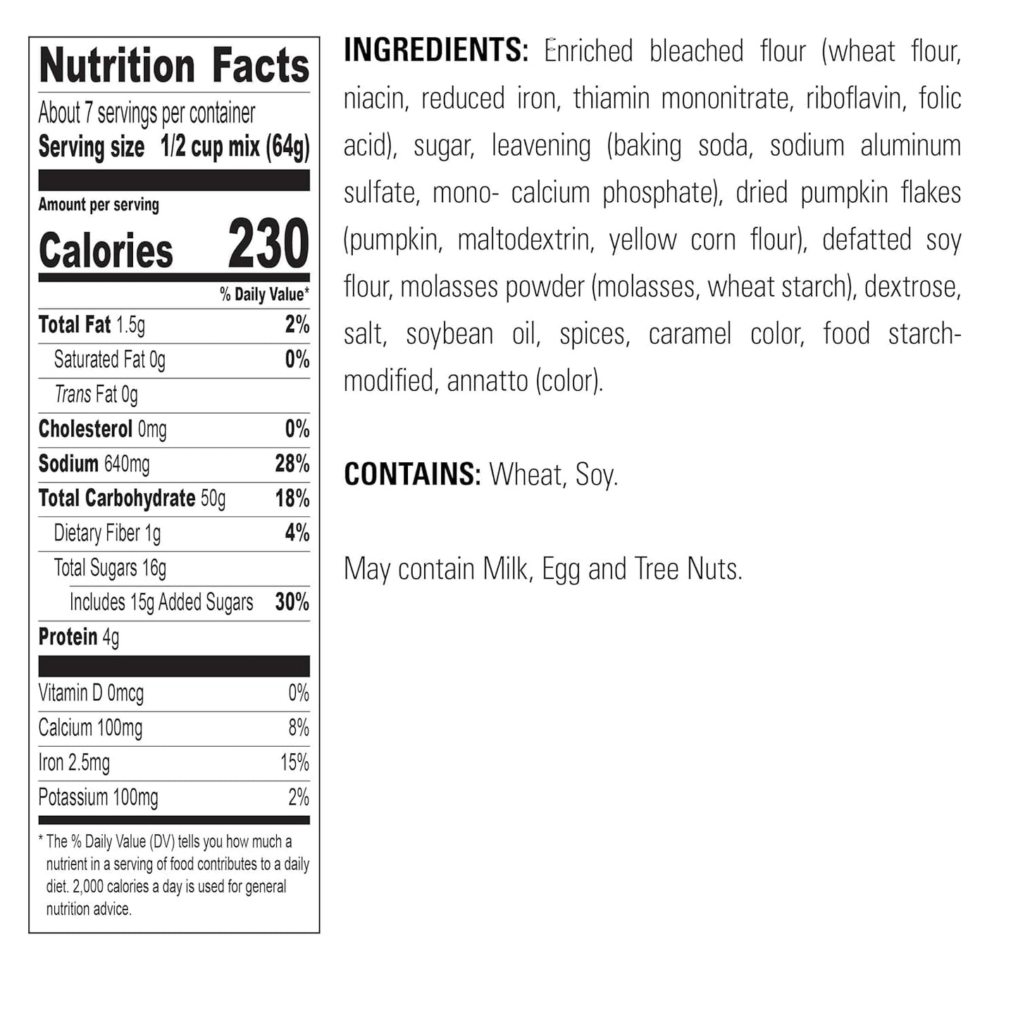 Krusteaz Baking Mix, Pumpkin Spice Complete Pancake Mix, Light & Fluffy, Made with Real Pumpkin & No Artificial Flavors or Preservatives, 16 OZ Box (Pack of 2)